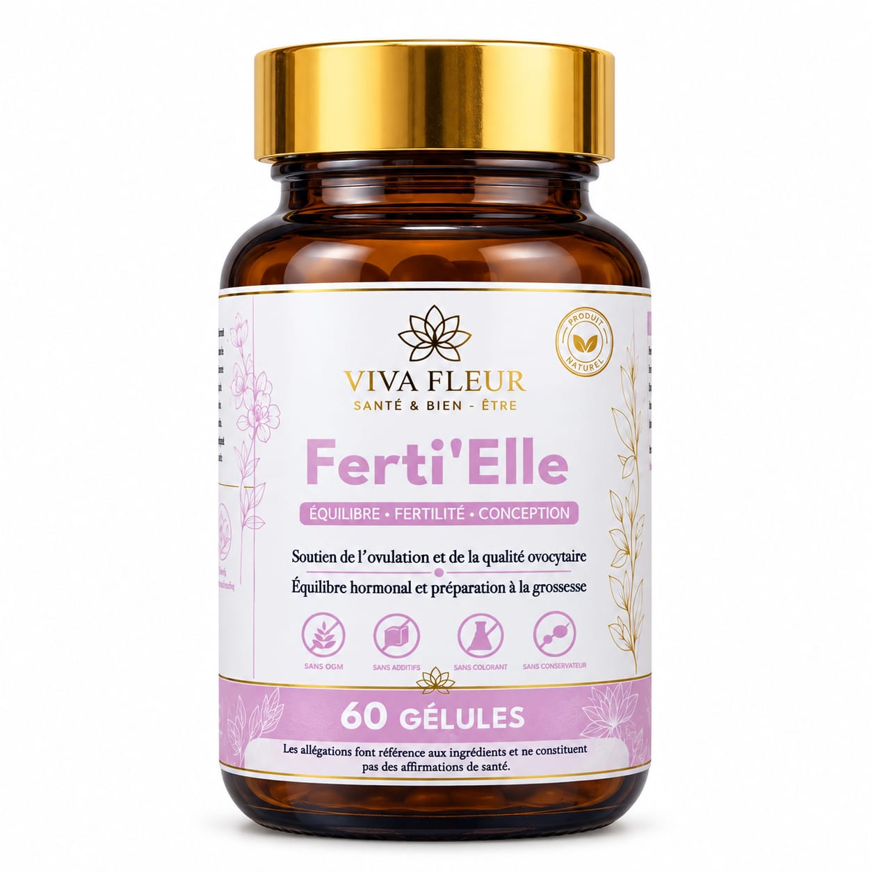 Ferti’Elle – Fertilité & Équilibre Féminin – 60 gélules.